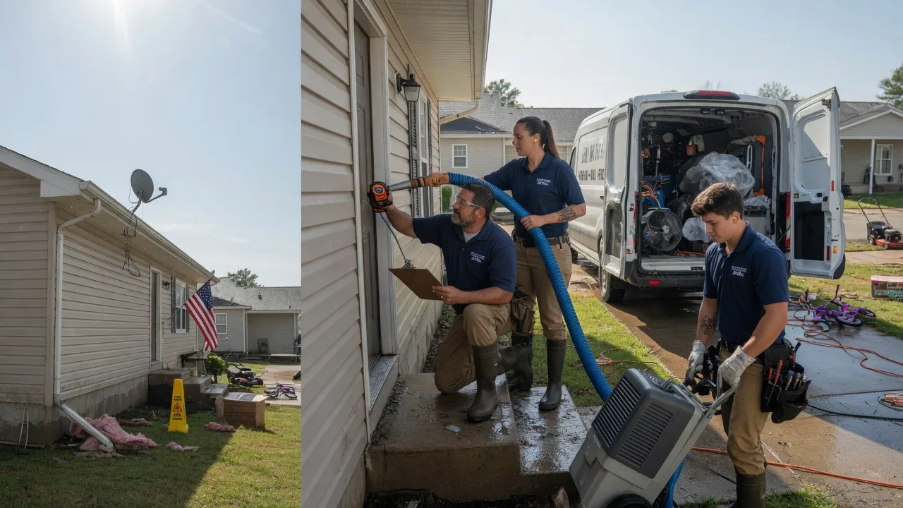 Ceiling Water Damage Restoration in Saint David, IL near me